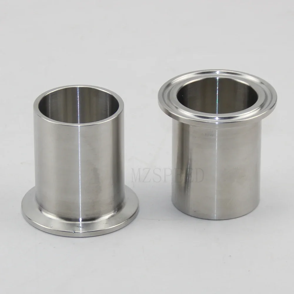 스테인리스 스틸 위생 파이프 용접 페룰 트라이 클램프 유형 및 연장 연결, OD SS304, 19mm, 38mm, 51mm, 76mm, 159mm, 1 개