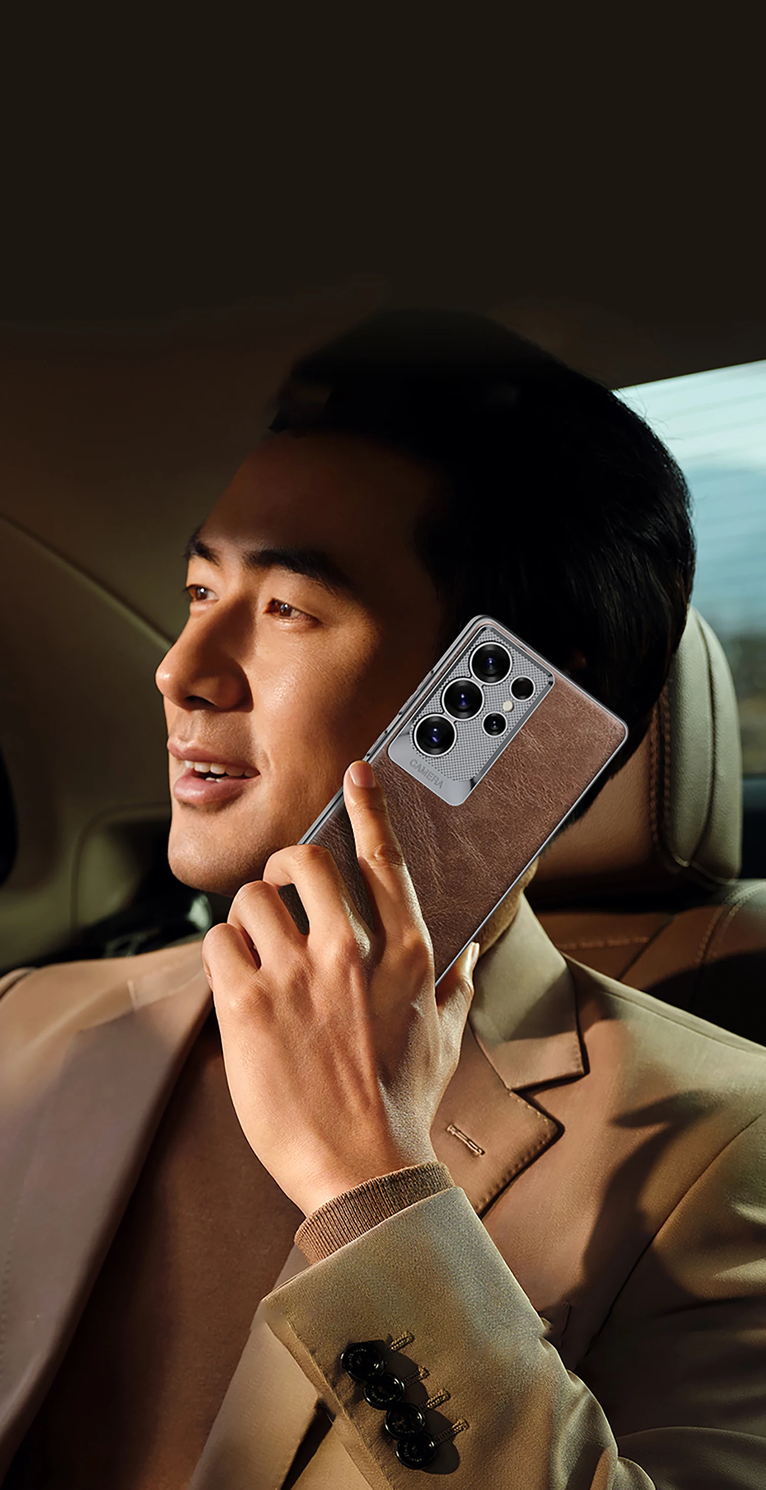 Luxury Oil Wax Leather Case For Samsung Galaxy S25 S24 S23 Ultra Plating Camera