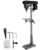 13 in Floor Drill Press, 7.5 Amp 120V, 288-3084 RPM Variable Speed Cast Iron Bench Drill Press, 0-45° Tilting, for Wood Metal 1
