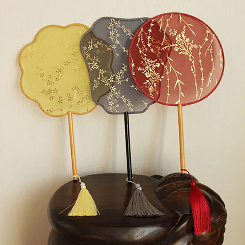 Traditional Chinese Hand Held Fan, Chinese Fan, Ancient Dance, Cheongsam Costume, Round Fan for Wedding Favor Gift, Home Decor