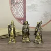 6CM A Set 3 PCS Lucky Animal Feng Shui Bronze Statue Copper Solid Fortune, Fortune, Longevity, Three Stars See the detailed draw 3