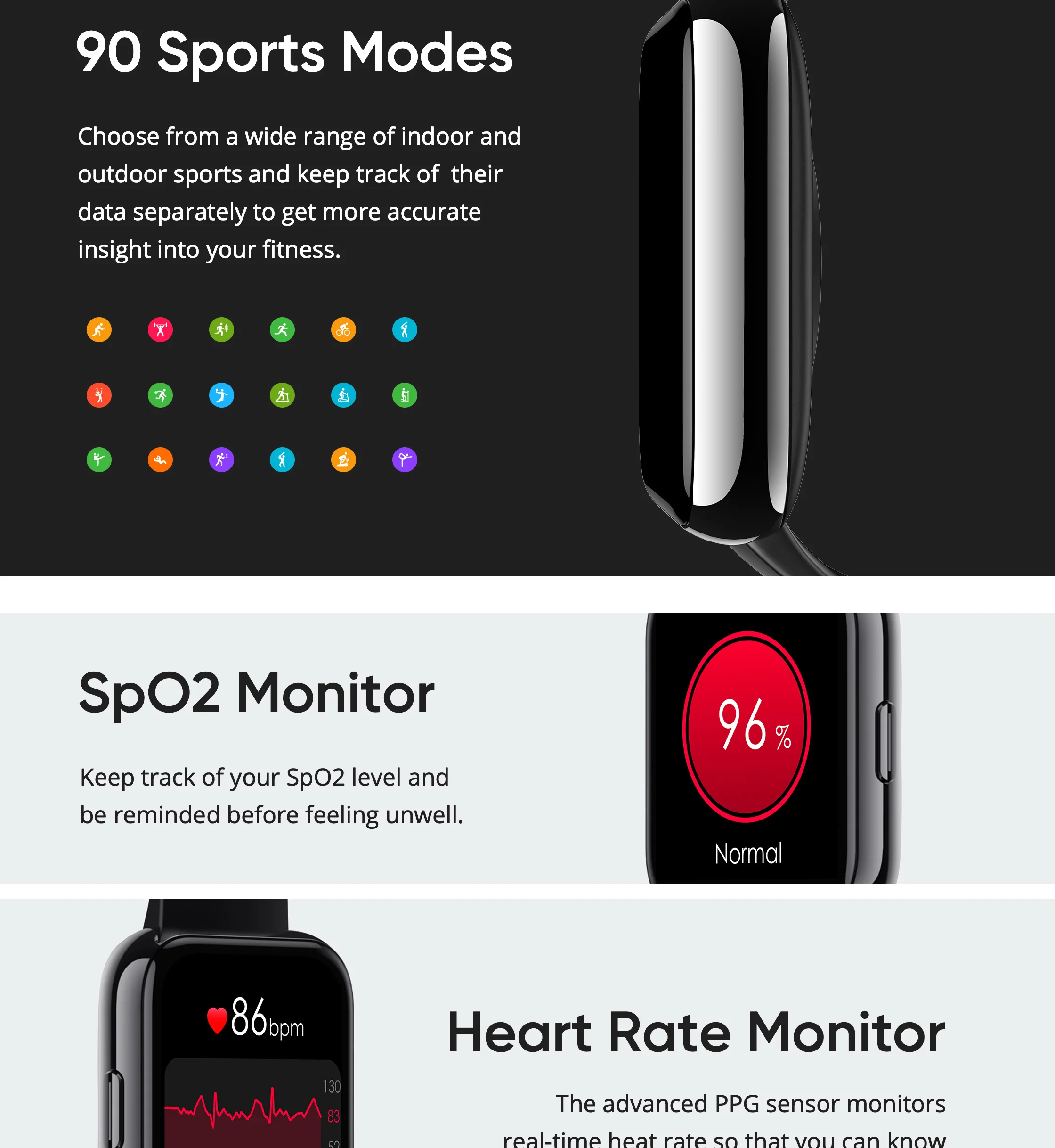 Realme DIZO Watch Pro Smart Watch- 90 sport modes- Smart cell direct 