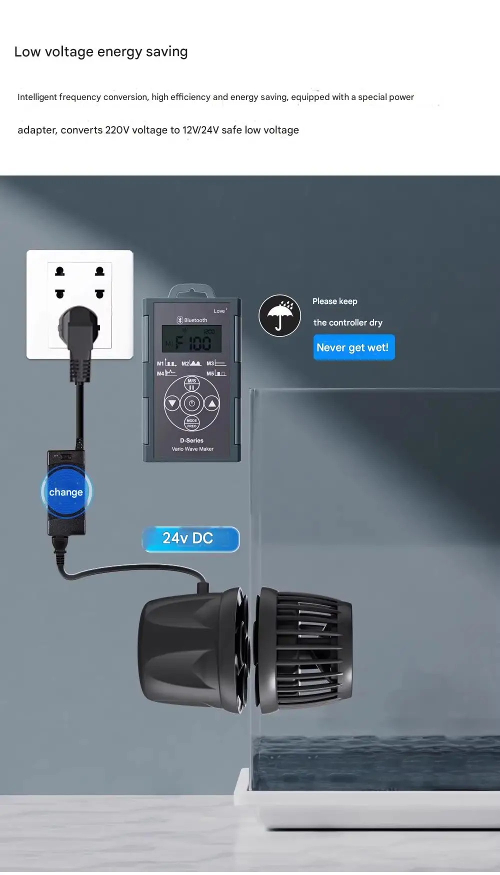 Jecod Jebao Dmp-5/15/25/35/45/55 New smart Bluetooth Multi Device