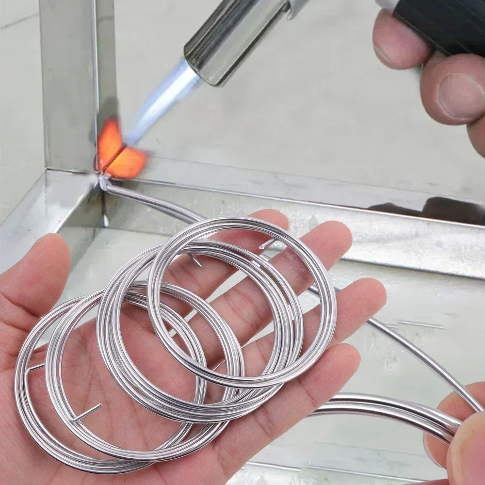 Filo Di Saldatura Per Rame E Alluminio 1m - Con Flux Integrato, Senza Necessità Di Polvere Addizionale - Foto 12