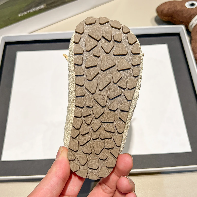 Girls Soft Sole Crochet Sandals Pastel Colors