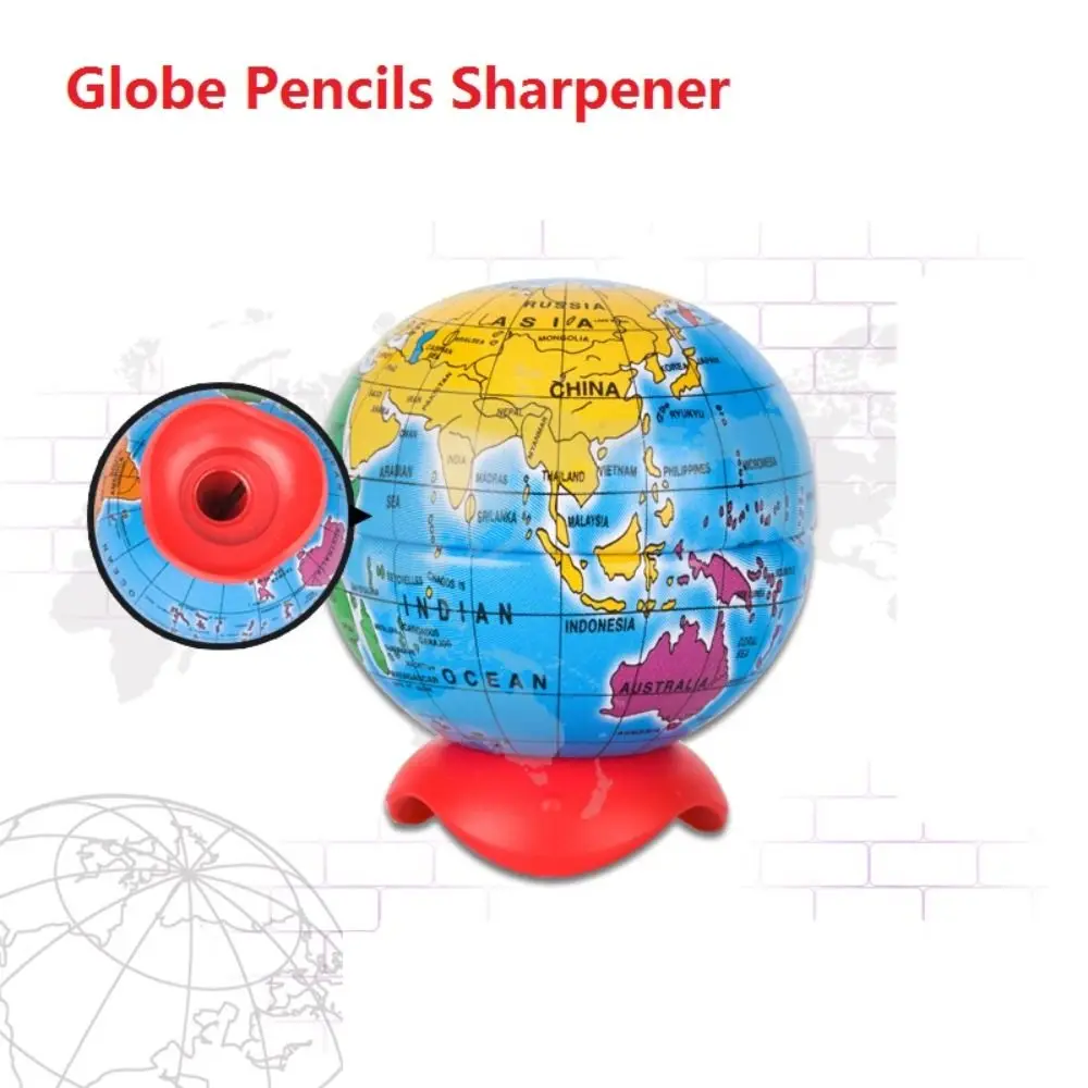 Student Creative Stationery Drawing Sketching Pencil Cutting Tools Globe Pencil Sharpener Art Supplies School Office Supplies - 5
