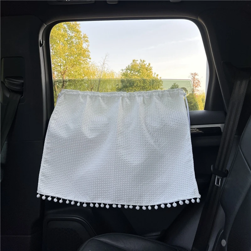 Car Side Window Sun Shade Universal Suction Cup Curtain Flower Car Window Sunshade Cover Cartoon Side Window Sunshade Uv Protection For Kid Baby Children