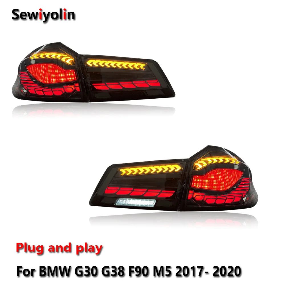 

Car Tail LCI Lamp For BMW G30 G38 520 530 540 F90 M5 2017- 2020 DRL Fog Rear Trailer lamps Turning Signal Voiture Plug And Play