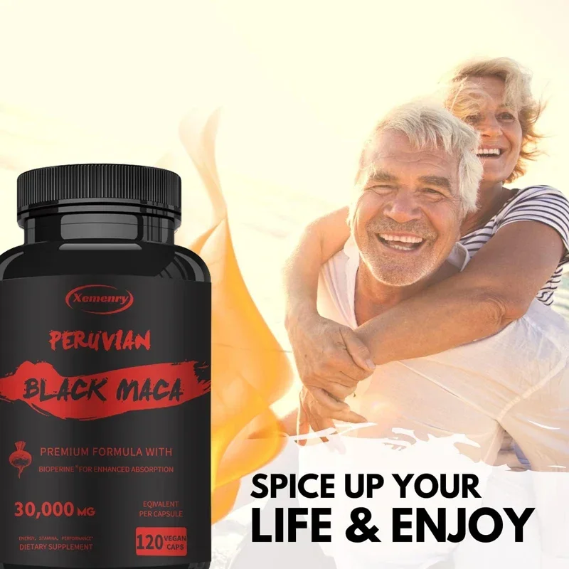 Black Maca Root Enhances Male Energy Vitality & Endurance Promotes Hormonal Balance and Supports Reproductive Health