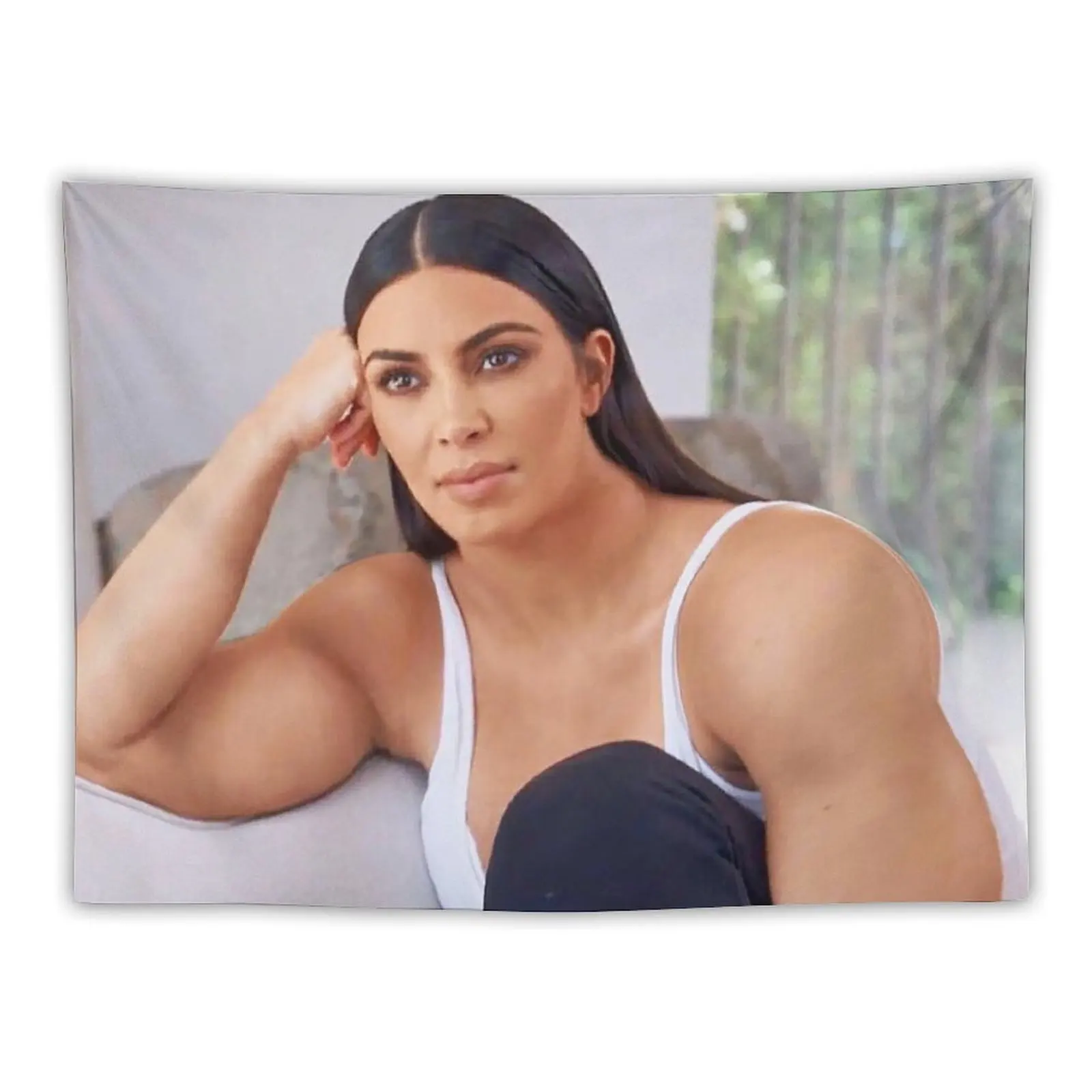 

Buff Kim K Meme Tapestry Wall Deco Wallpaper Tapestry