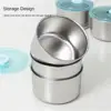 Hot Selling Stainless Steel Fresh-keeping Bowl Lid Round Sample Box Food Refrigerated Fruit Vegetable Fresh-keeping Box 500 Ml 2