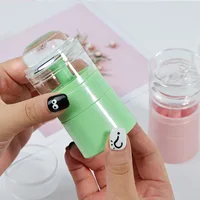 1Set Mirror Nail Stamper Clear Silicone Head Manicure Scraper Transfer Templates Printing Kits Nail Art Stamping Plates 1