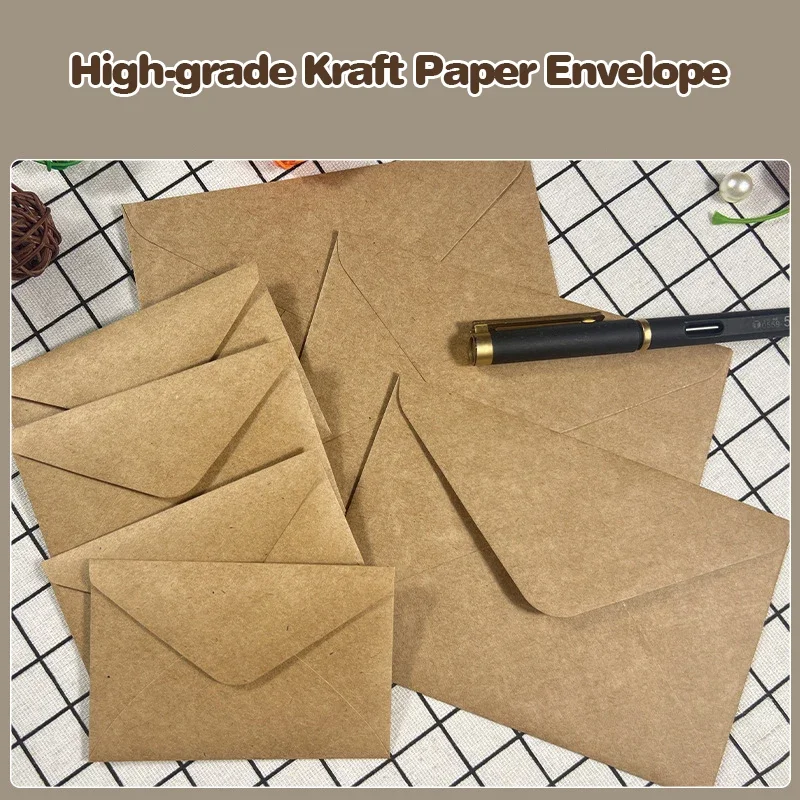 Kraft Brown Paper Envelopes 105x155mm 50pcs
