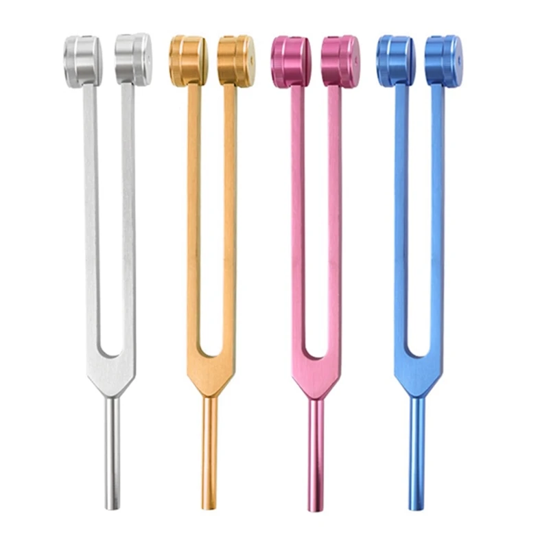 Tuning Fork 256 Hz Tuning Fork Aluminum Alloy Clinical Grade Nerve/Sensory with Wood Hammer & Repair Tool Ear Cleaning