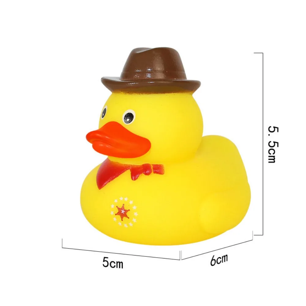 Toddler Baby Play Water Toys Little Yellow Duck Bath Toy Squeeze Sound Rubber Ducky Toys Kids Swimming Funny Toys 6