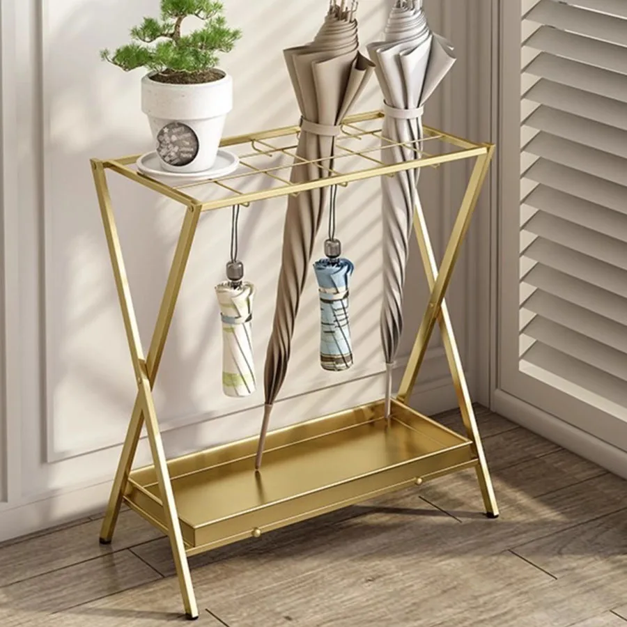 

Holder Luxury Umbrella Stand Portable Rack Steel Umbrella Stand Storage Balcony Metal Gold Custom Outdoor Paraguero Umbrellas