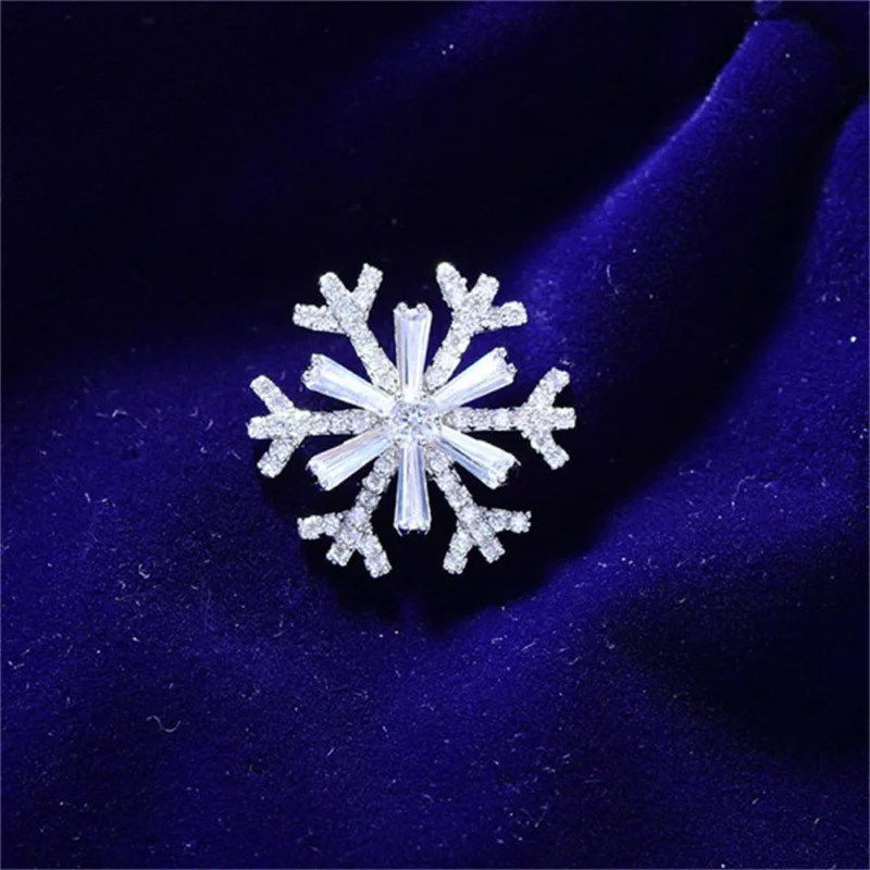 Anello Fiocco di Neve con Strass // Inverno // Color Oro, Argento