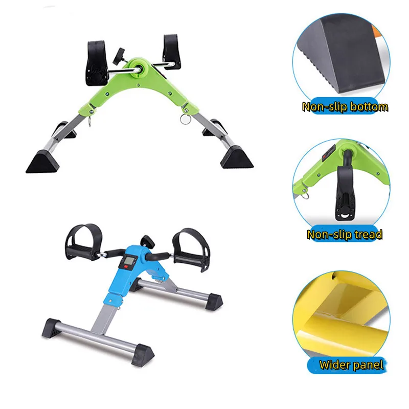 Multifunctional Pedals Exercise Bike Portable Elderly Rehabilitation Leg Arm Trainer Home Mini Folding Exercise Bike Leg Trainer