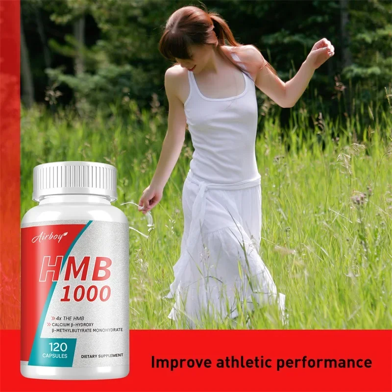 HMB Male Energy Booster-for Increased Muscle Mass and Athletic Strength, Energy Supplement, Endurance, Non-GMO