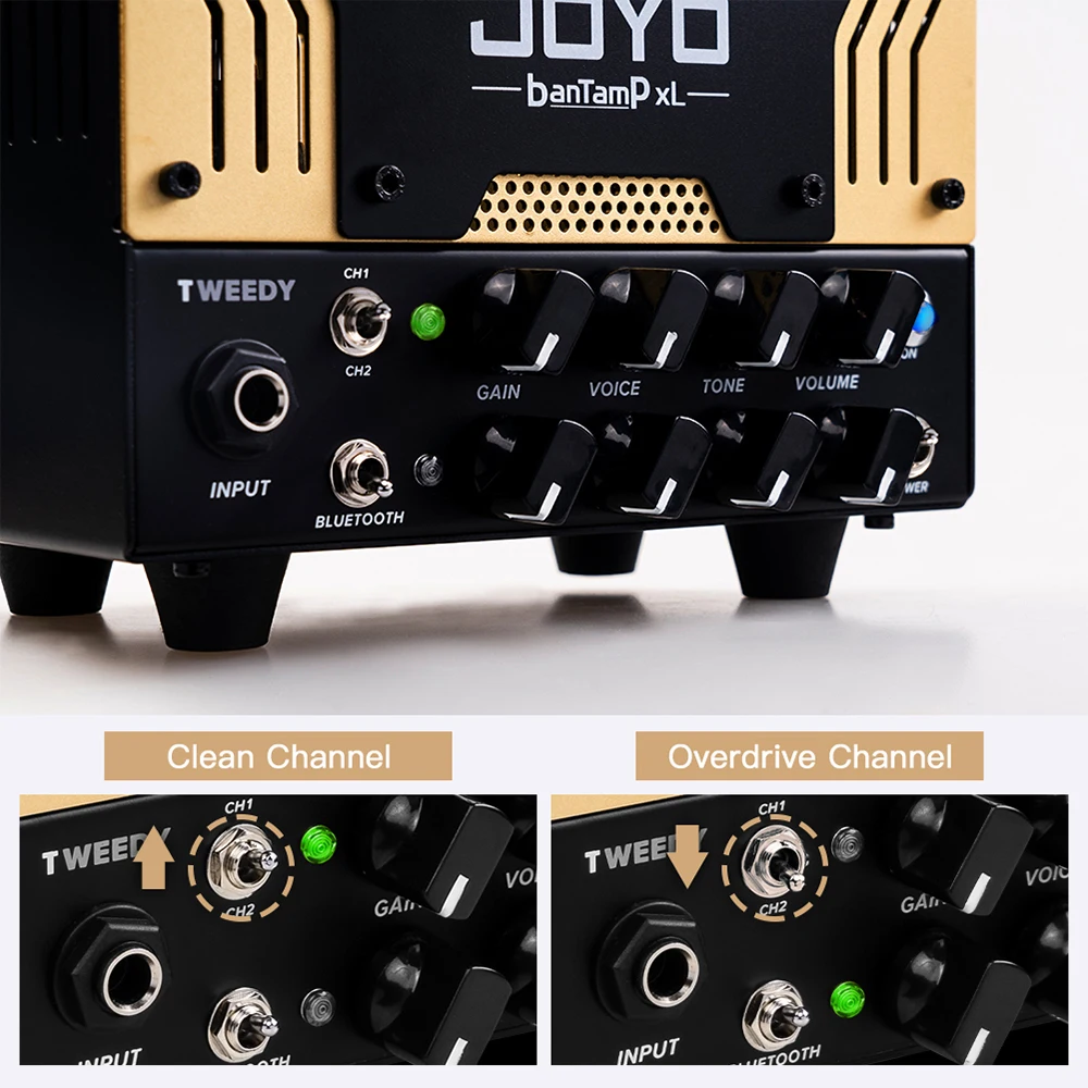 Bantamp XL Series 20W Guitar Bass Amplifier Hybrid Tube Amp Bluetooth Dual-chann