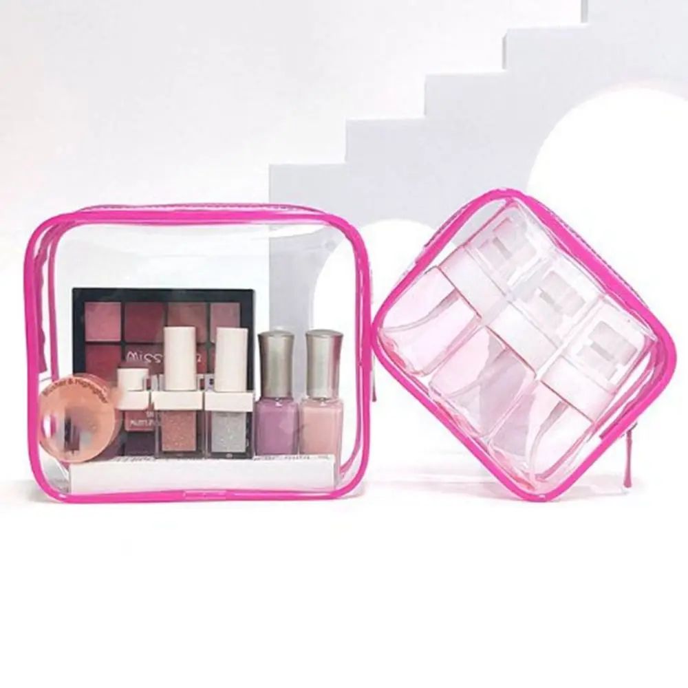 

PVC Make Up Pouch High Quality Travel Organizer Transparent Wash Bags Beautician Cosmetic Holder Outdoor Travel