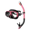 JSJM Professional Swimming Diving Mask Waterproof Silicone Glasses Swimming Glasses UV Goggles Scuba Masks Snorkeling Tube Set 3