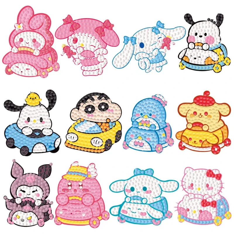 

Crystal Diamond DIY Stickers 5D Children's Diamond Painting Pokémon Sanrio Kuromi Melody Cute Decorative Children's Toys Gifts