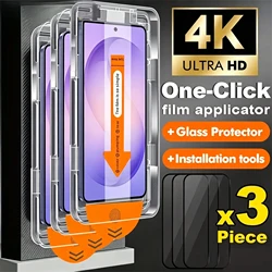 Ultra - Clear HD Tempered Glass Screen Protector with Easy Installation & Oleophobic Coating - Galaxy A37