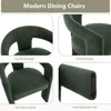 Modern Barrel Dining Chairs Set of 2, Upholstered Living Room Accent Chairs, Comfy Side Chair Lounge Armchair for Kitchen 5