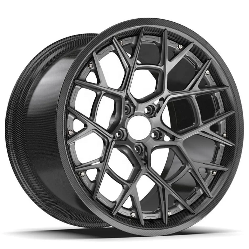 For ytd hot sale odm light weight 2 piece 16 26 inch 5x100 5x120 carbon