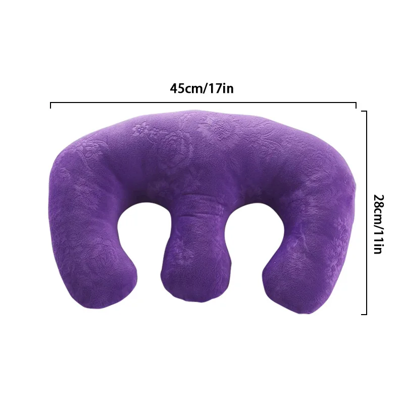 Description Picture 2 of itemBeauty Salon Breast Pillow Embossedcrystal Velvet Cushion Breast Pillow Postpartum Repair Breast Massage Pad M-type Pillow 2024