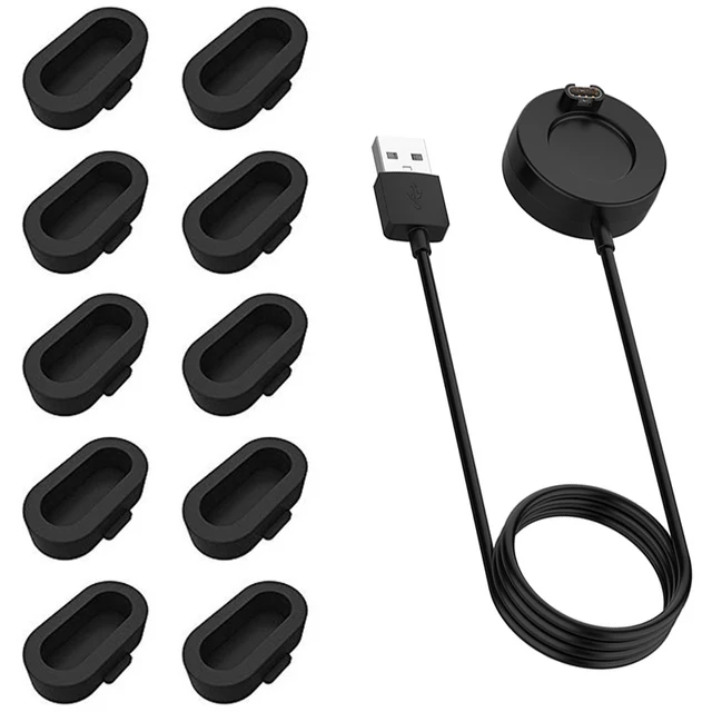 

Charging Cable for Garmin Vivoactive 3 Charger USB Dock 945 245 Fenix7 7S 7X 6 6S 6X Pro 5S 5 5X Plus Smartwatch Plug Cover Case