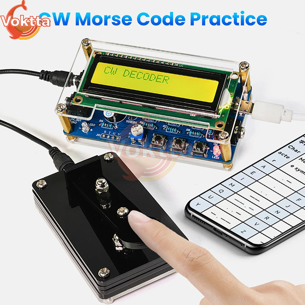 Beginner DIY Morse Code Decoder Kit - Circuit Board Assembly for Electronic Enthusiasts
