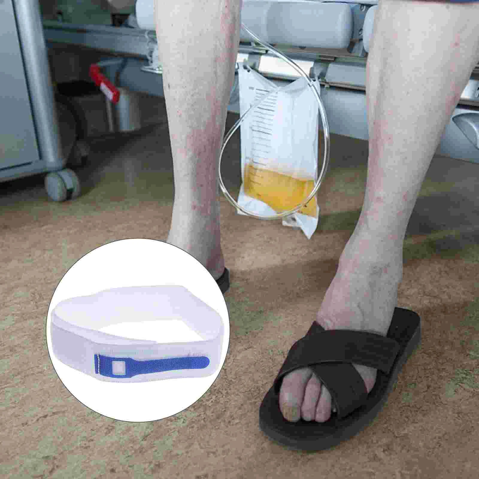 4 Pcs Urination Bandage Universal Catheter Strap Tape Drainage Emulsion Fixing Blue Fixation Belt