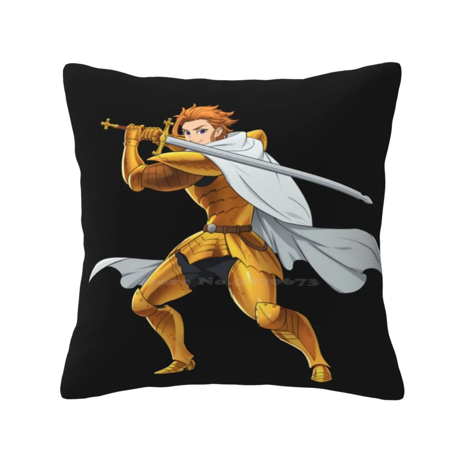 Arthur Pendragon , Seven Deadly Sins Home Sofa Car Cushion Cover Federa Arthur Seven Deadly Sins Manga King Meliodas Anime