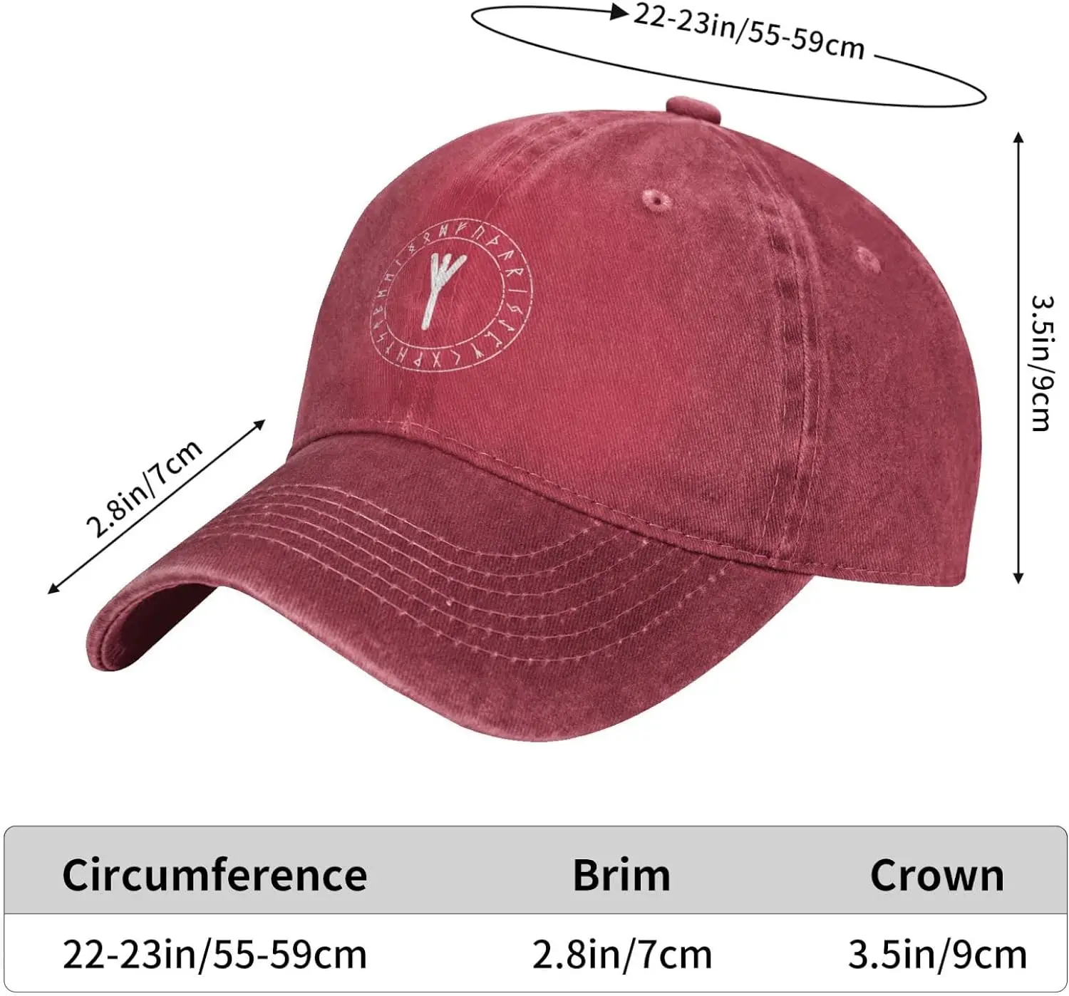 Algiz Rune Baseball Caps Mans Woman Trucker Hat Adjustable Washable Baseball Caps