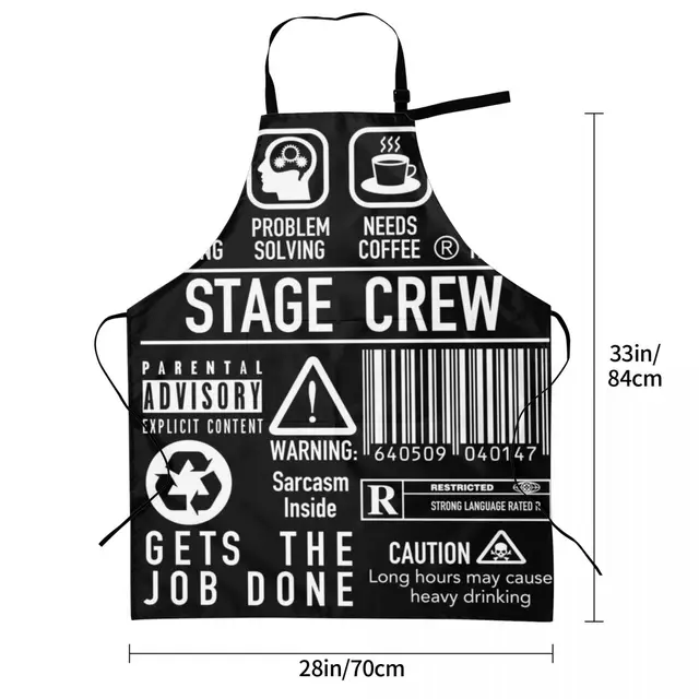 슈퍼 재밌는 무대 뒤의 비밀을 들여다보는 크루 백스테이지 테크 위크 극장 앞치마