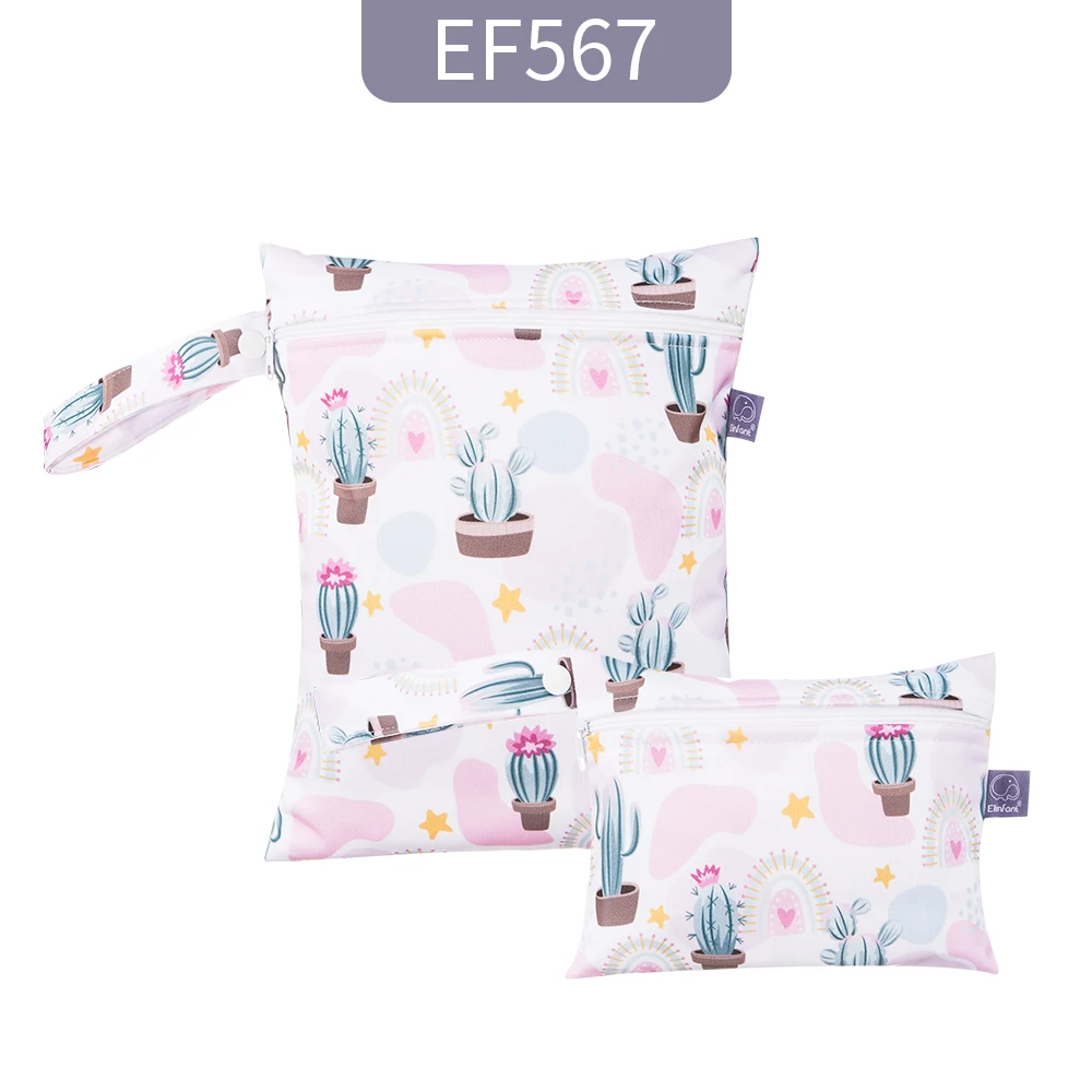 Elinfant 2-Piece Cute Waterproof Storage Bag Set