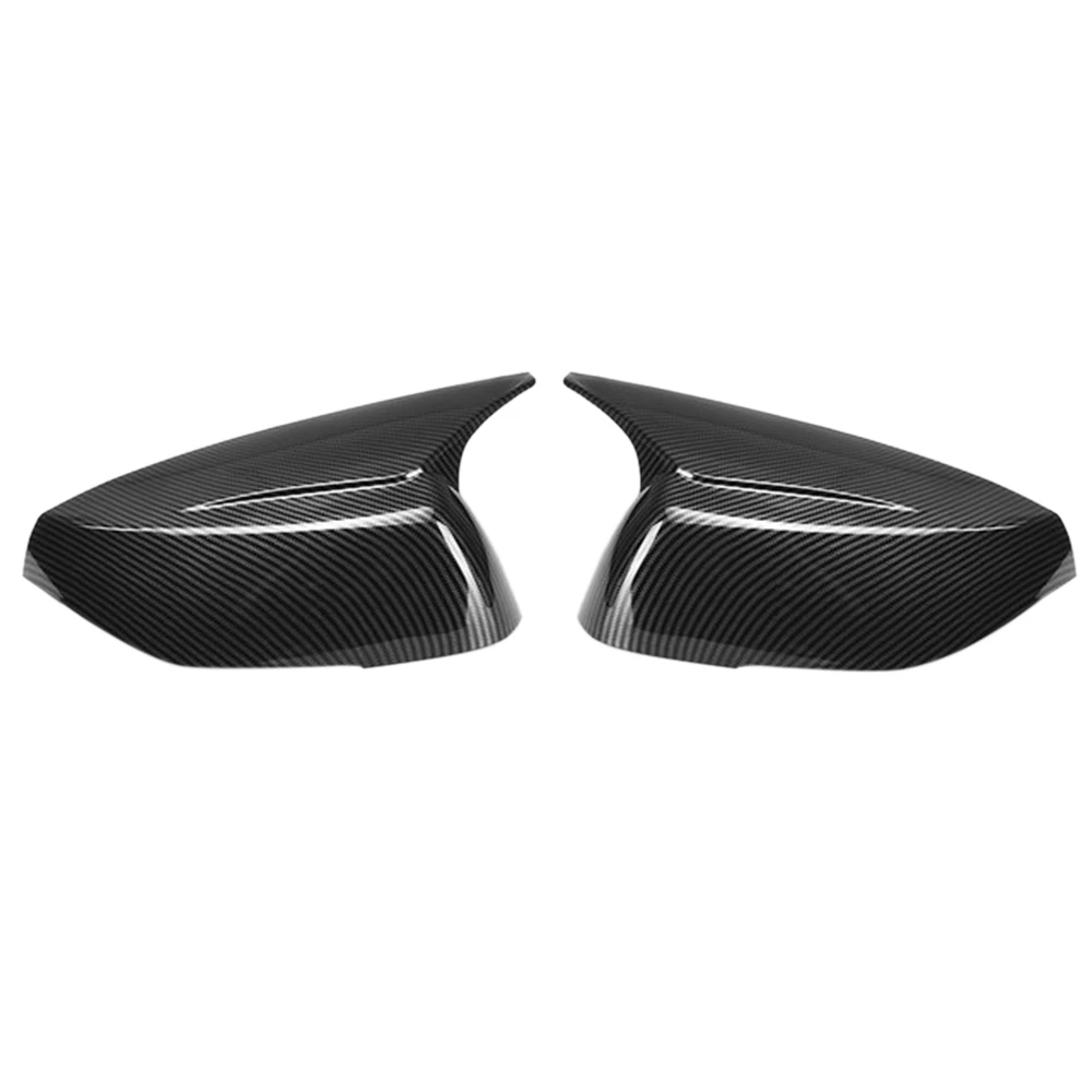 BOYOUS Rear View Mirror Covers For Hyundai Elantra 2021-2025 - Bright Black ABS Caps
