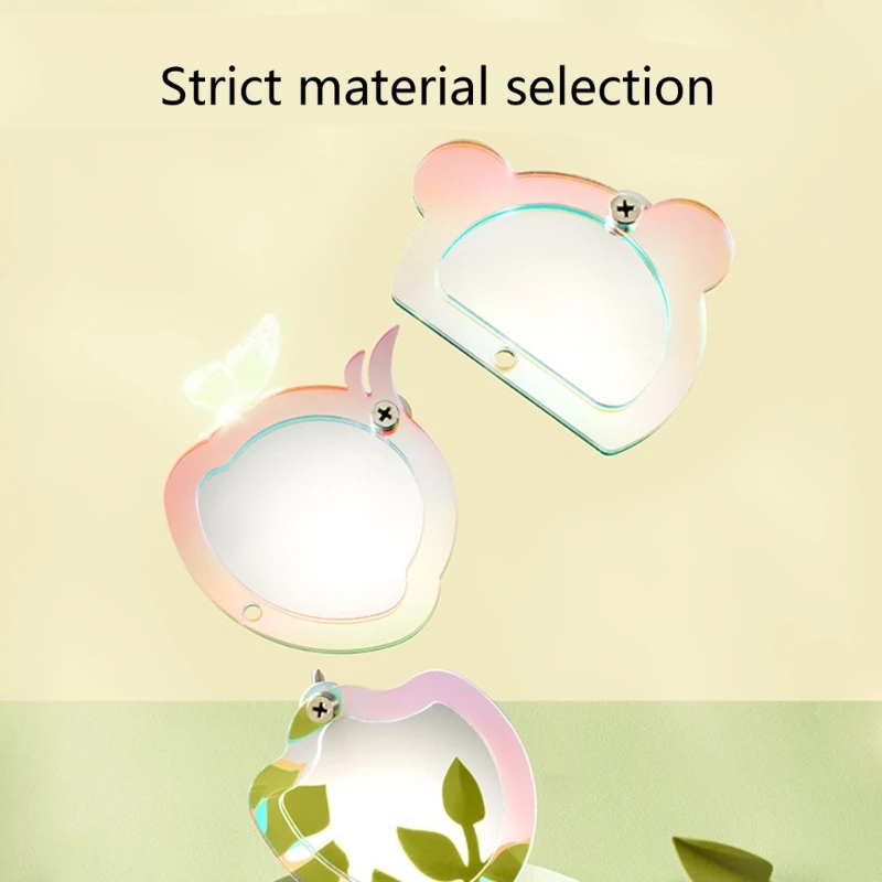 Parrot Mirror with Perch Stands Birds Stand Pole Natural Wooden Grinding Branch Paw Climbing Standing