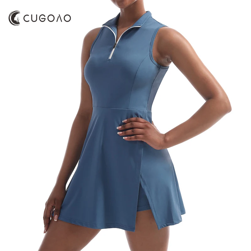 Tanio CUGOAO 2 sztuk moda tenis sukienki z długim rękawem duże spodenki