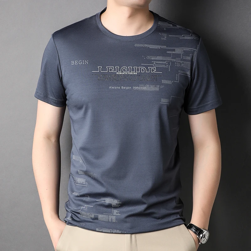 

New 2022 Summer Brand Designer Tops Short Sleeve Casual Fashion Mercerized Cotton Top Quality O Neck t Shirt For Men Clothes