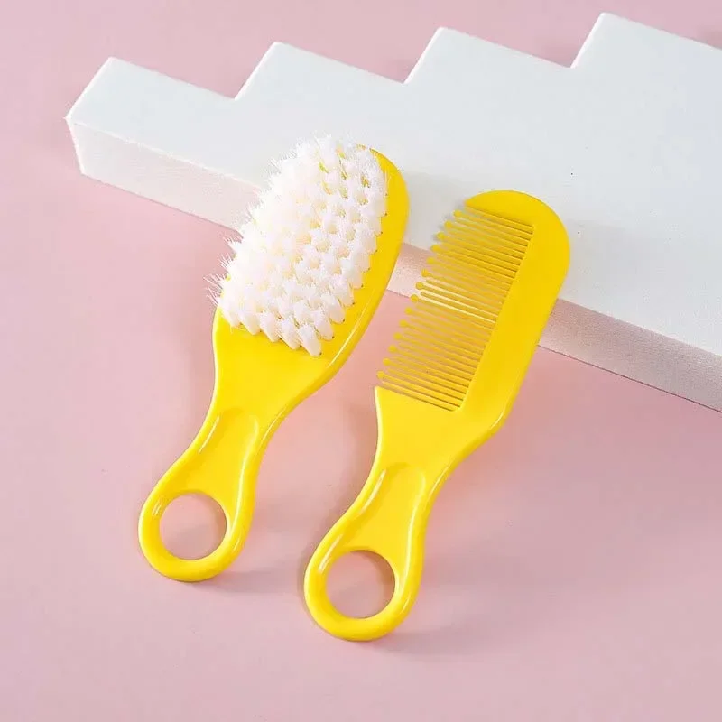 Baby Hairbrush Comb Portable Newborn Infant Toddlers Soft Hair Brush Head Massager Fetal Head Fat Comb Kids Hair Care Supplies images - 6