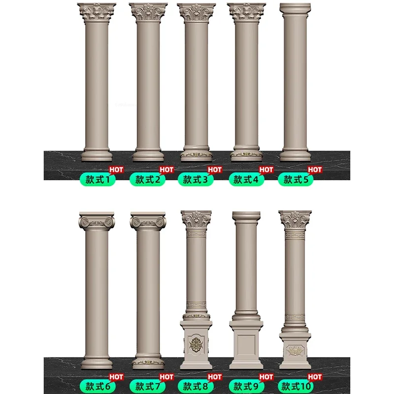 ABS Plastic Concrete Cylinder Mold home Outdoor Courtyard Roman Column Mold for Gardening Roof Support Forming Building Formwork
