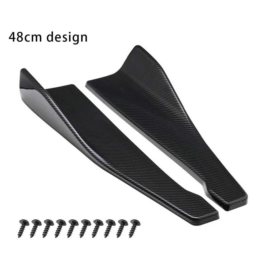 1 paar Auto Hintere Stoßstange Lip Trim Protector Auto Seite Rock Abdeckung  Auto Ecke Stoßstange Wachen mit schrauben Universal-Fit