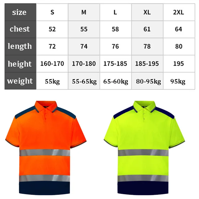 Polo Shirt Hi Vis Workwear