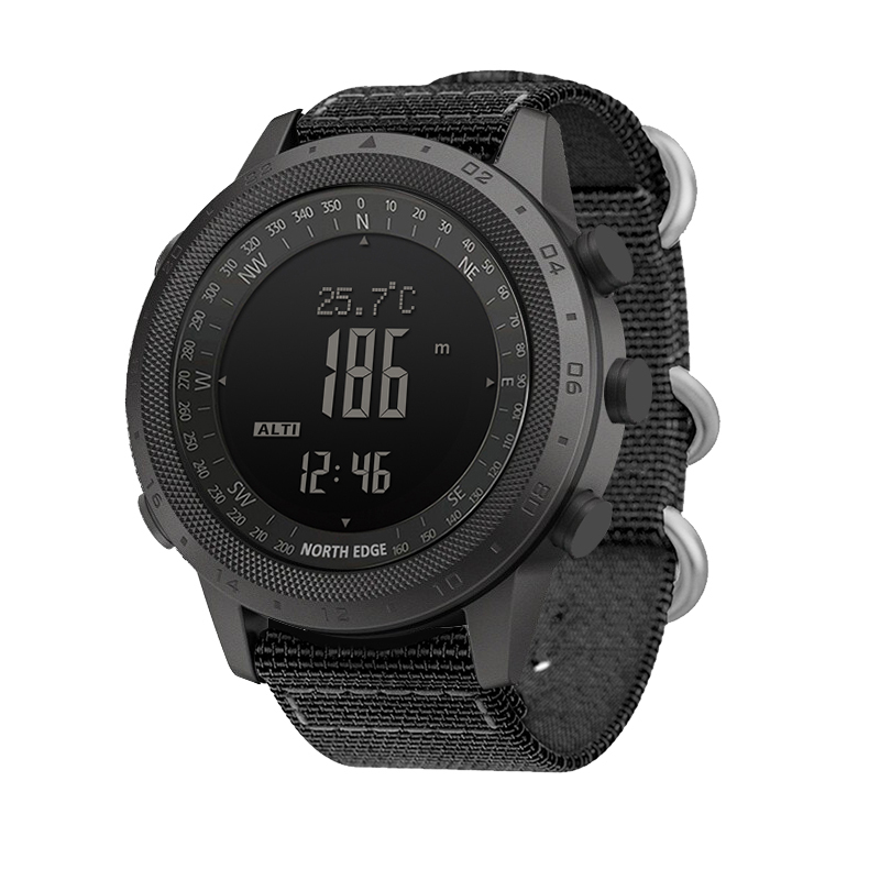  NORTH EDGE DESERT Men Digital Watch Outdoor Sports Running Swimming Outdoor Sport Watches Altimeter Barometer Compass WR50M 