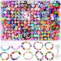 DIY bracelet kit clay beads set Rubber Bands Bracelet Making Kit Creative Jewelry Set Ideal Gift for Little Crafters Vibrant DIY