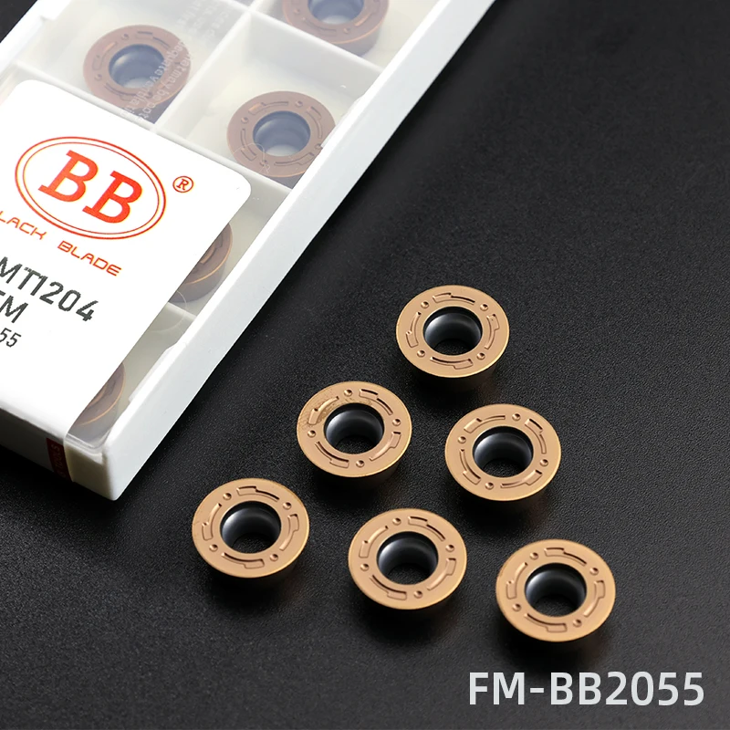 Turning Carbide Inserts BB Carbide Insert RPMT 1204 10T3 RDMT RPMW1003 R5 R6 CNC Machine Indexable Milling Plate Blade Roundness Turning Tool Cermet PCD