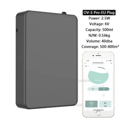 Smart Home Waterless Essential Oil Diffuser, 500ML Fragrance Enhancer (OV-5 Pro-EU Plug)